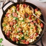 Cabbage and sausage recipe.