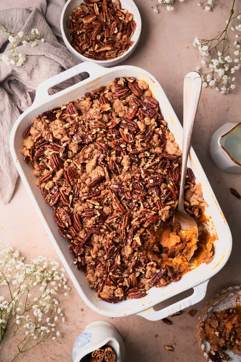 Old Fashioned Sweet Potato Casserole A Full Living   Old Fashioned Sweet Potato Casserole 11 768x1152 