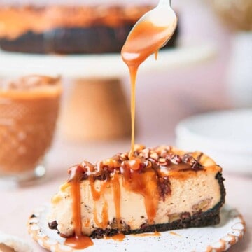 Turtle Cheesecake.