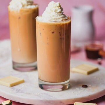 Iced white mocha.