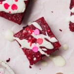 Red velvet brownies.