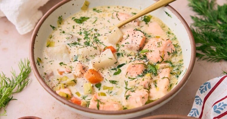 Finnish salmon soup.