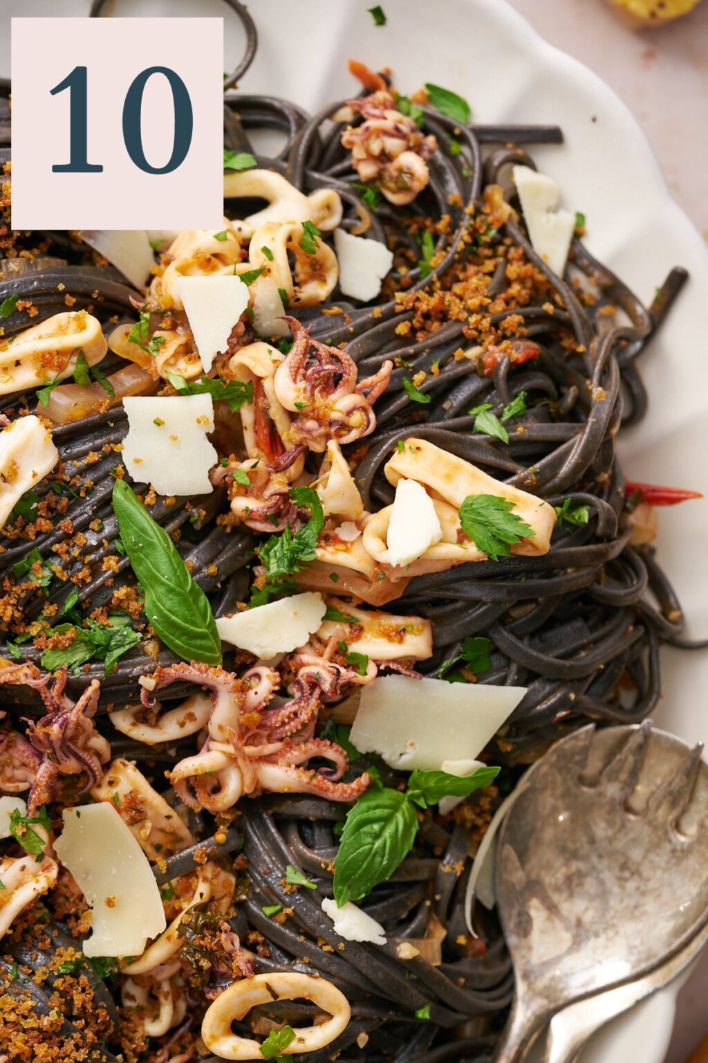 Squid Ink Pasta Recipe with Calamari - A Full Living