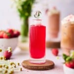 Strawberry simple syrup.