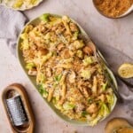 Chicken Caesar pasta salad.