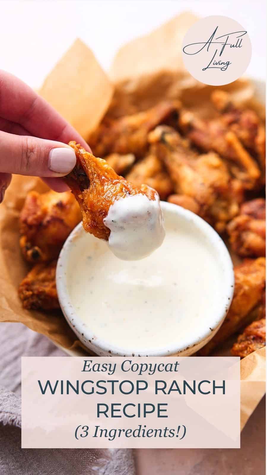 Wingstop ranch copycat recipe.