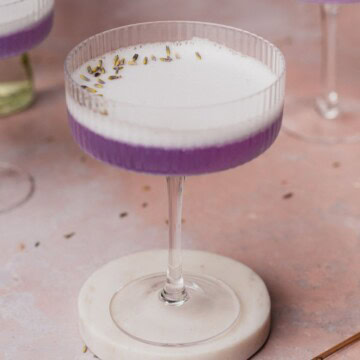Lavender gin cocktail.