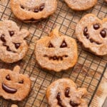 Halloween pumpkin cookies.