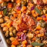 Maple Glazed Chicken with harvest veggies.