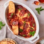 Pepperoni Dip with Goat Cheese and Hot Honey.