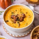 Cauliflower and Pumpkin Soup.
