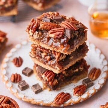 Chocolate Pecan Pie Bars.
