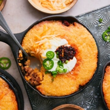 Cowboy cornbread casserole.