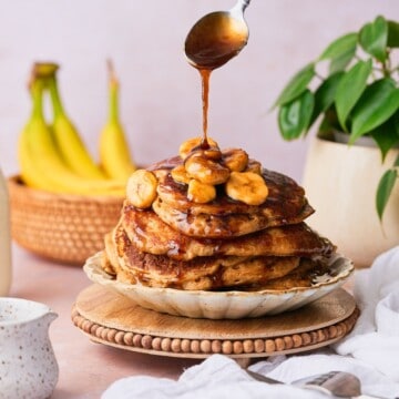 Bananas foster pancakes.