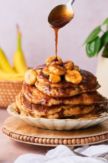 Bananas foster pancakes.