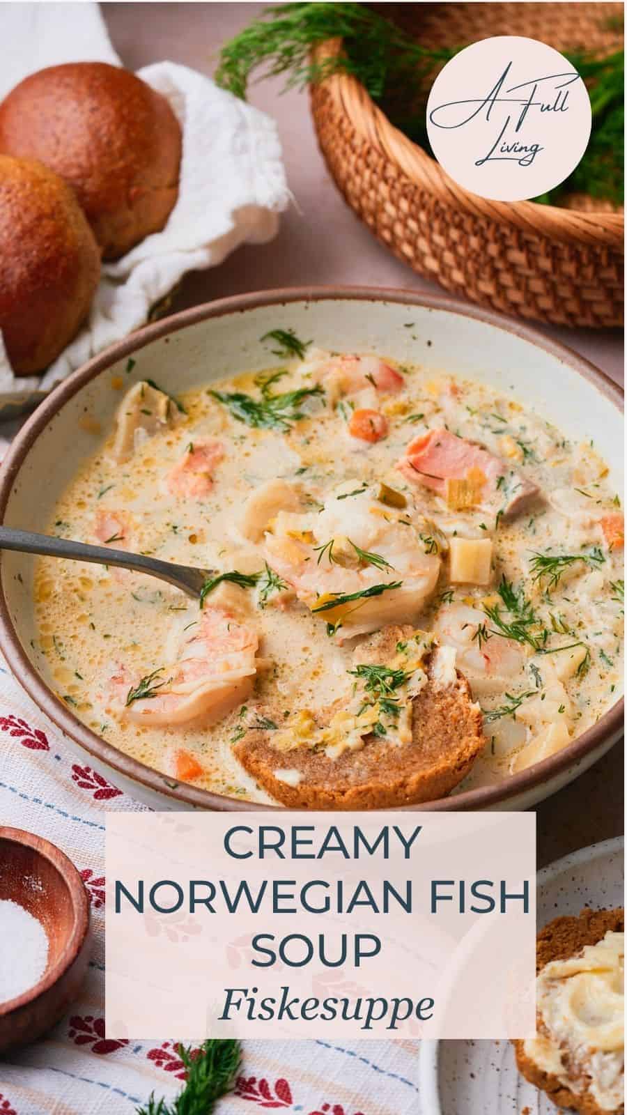 Norwegian Fish Soup Fiskesuppe.