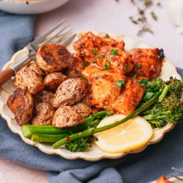 Sweet and Spicy Salmon Bites.