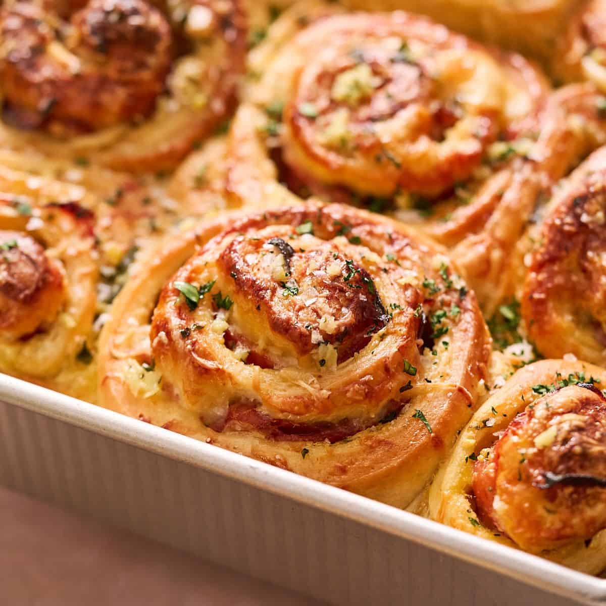 Ham and Cheese Rolls.