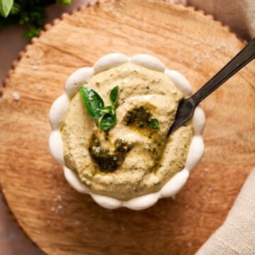 Pesto butter.
