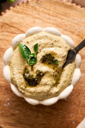 Pesto butter.
