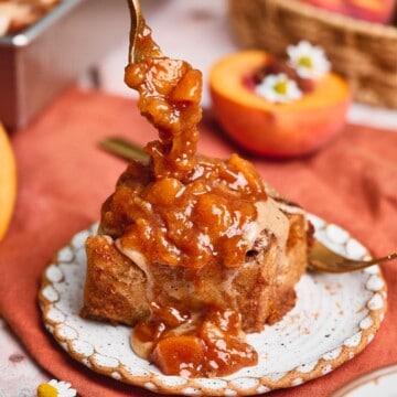 Peach cobbler cinnamon rolls.