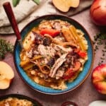 Apple cider pork roast.