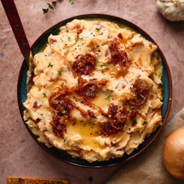 French onion mashed potatoes.