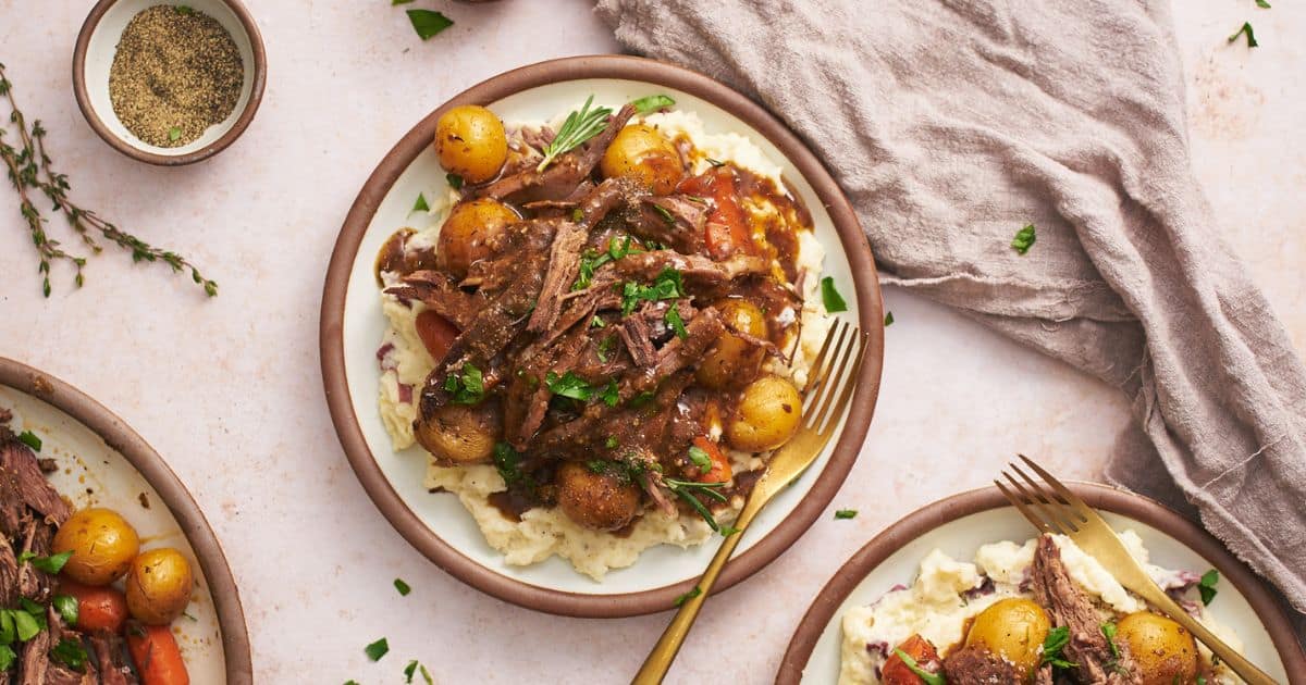 Slow Cooker Sirloin Tip Roast Recipe (Fall-Apart Tender!)