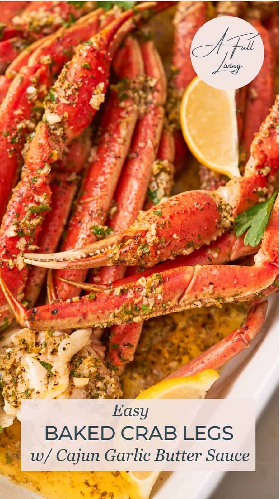 Easy Baked Crab Legs.