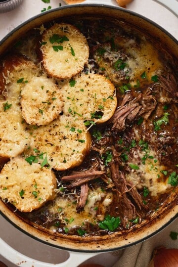 French onion pot roast recipe.