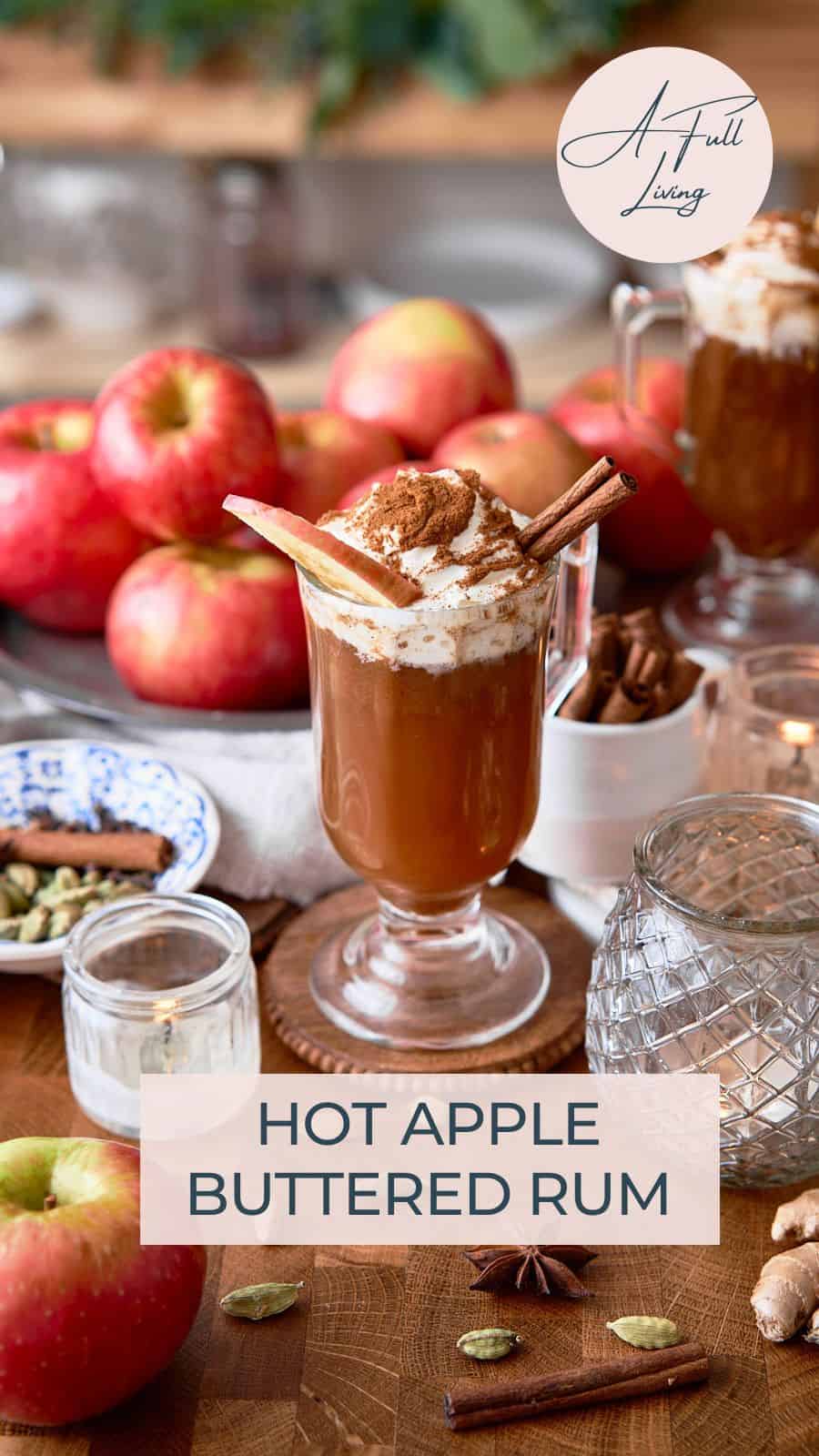 Hot apple buttered rum.