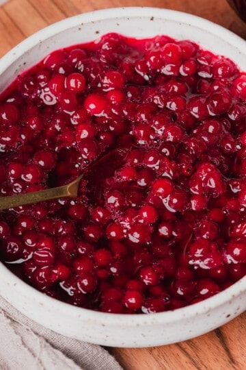 lingonberry jam sauce.