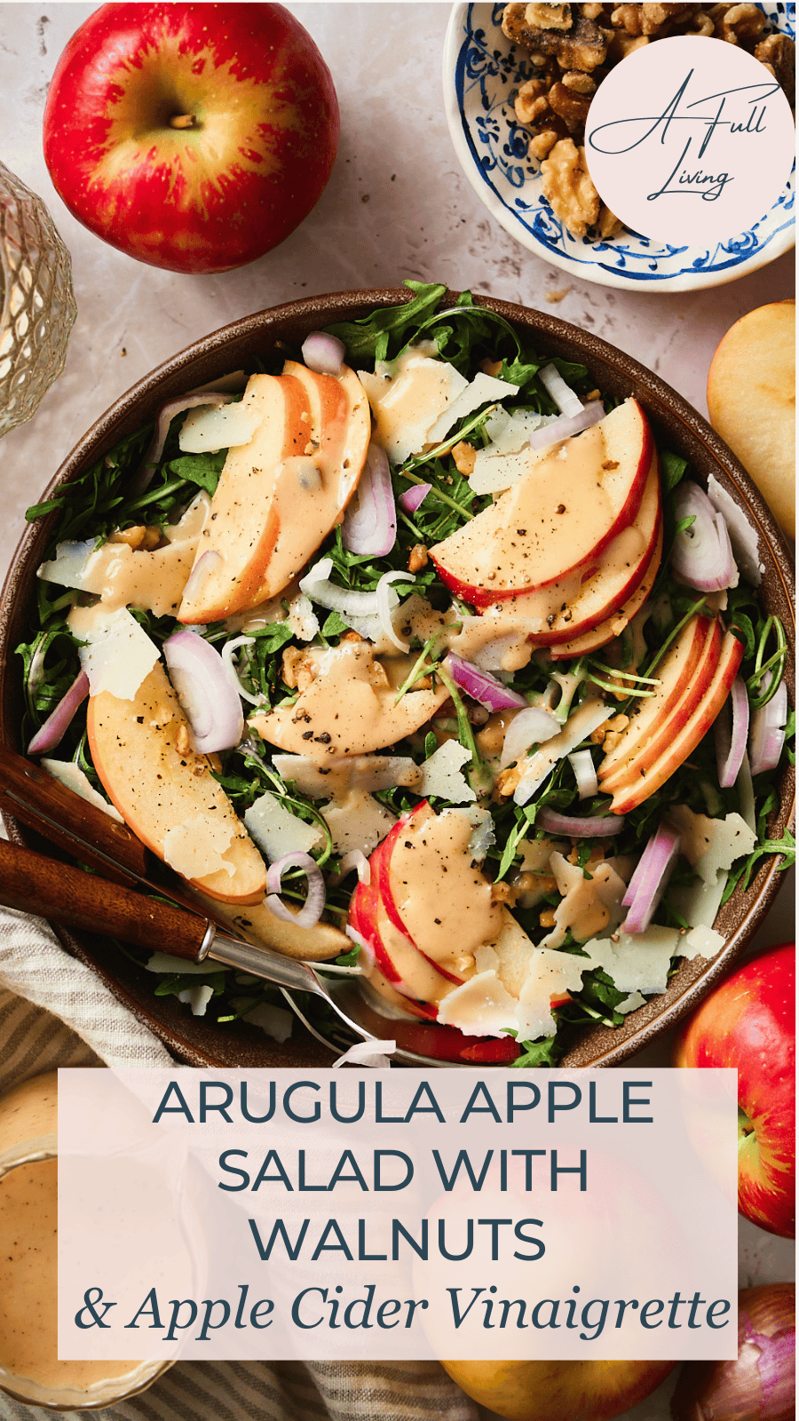 Arugula apple salad.