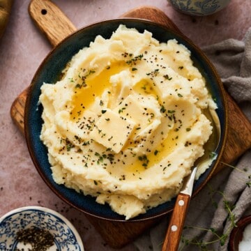 Creamy buttermilk mashed potatoes.