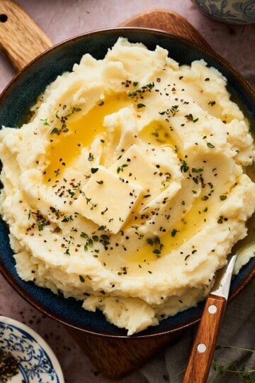 Creamy buttermilk mashed potatoes.