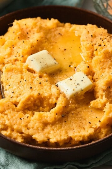 Creamy mashed rutabaga.