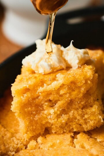 Cast iron skillet cornbread.