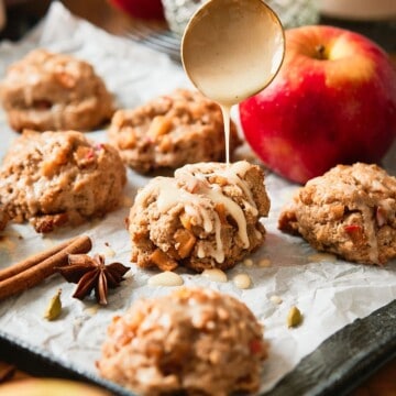 Cinnamon Apple Drop Biscuits.