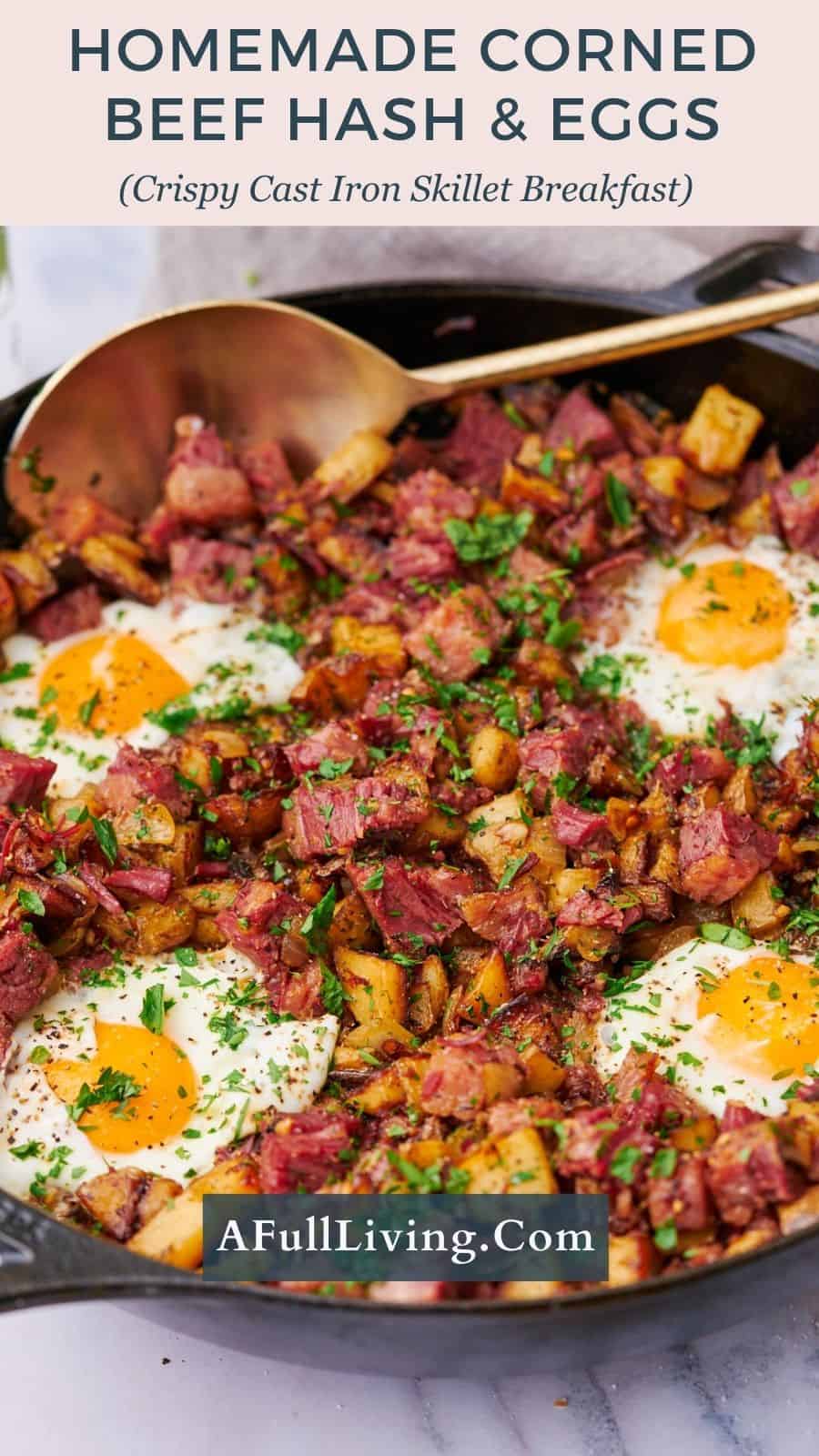 Corned beef hash and eggs pin.