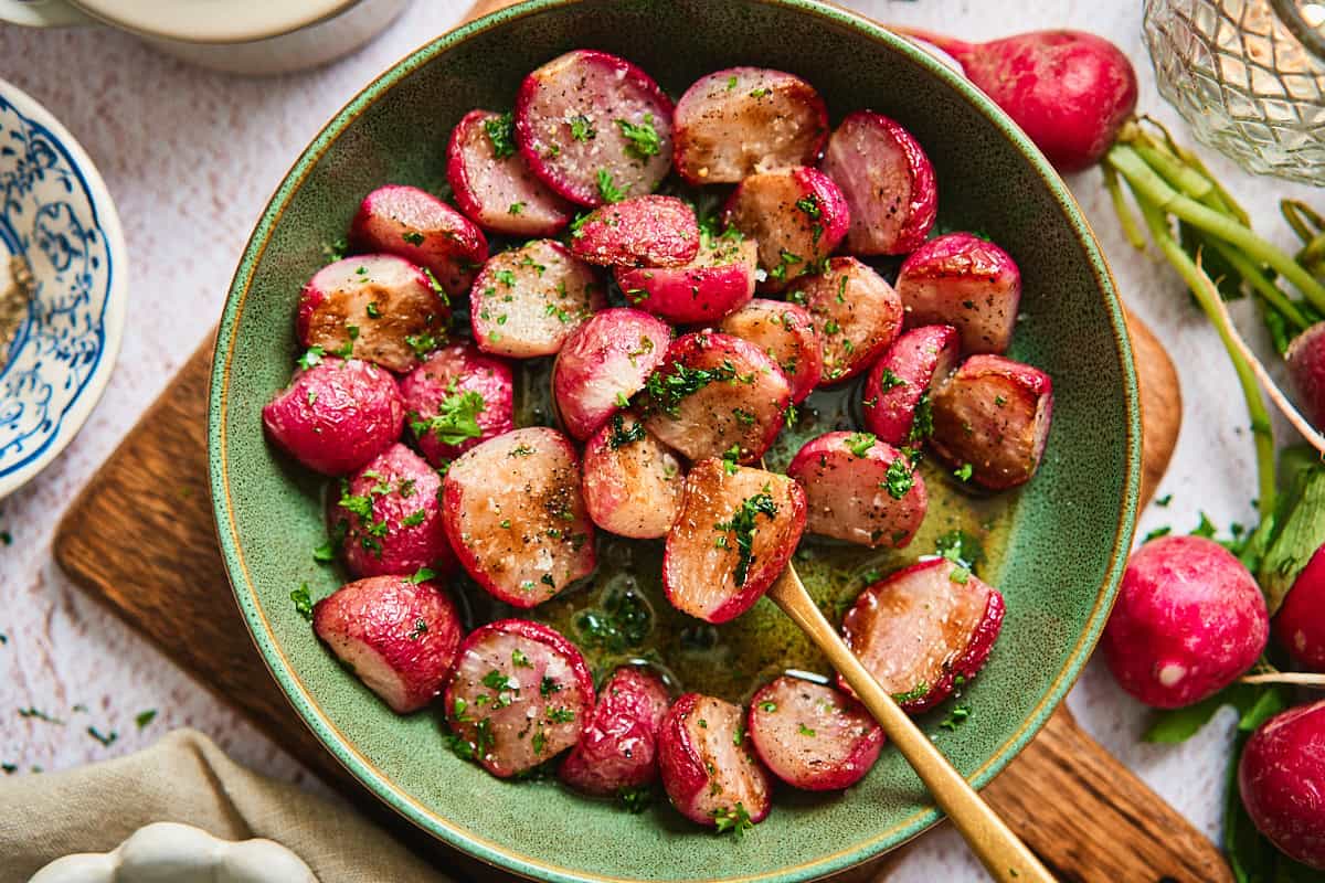 Radish Menu Roasted Radishes Recipe with Brown Butter - A Full Living
