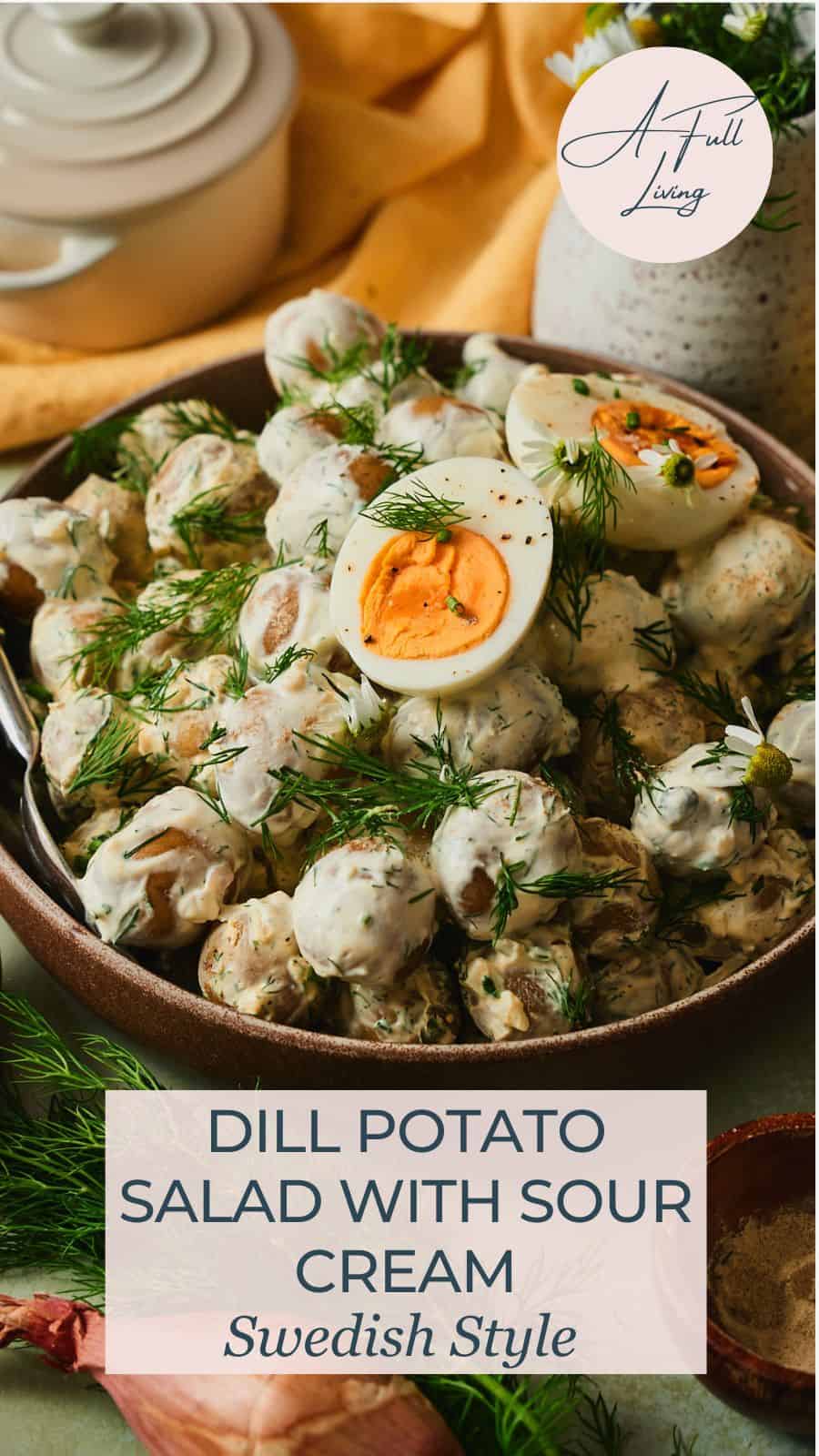 Dill Potato Salad with Sour Cream Pin.