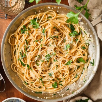 Garlic butter pasta featured image.