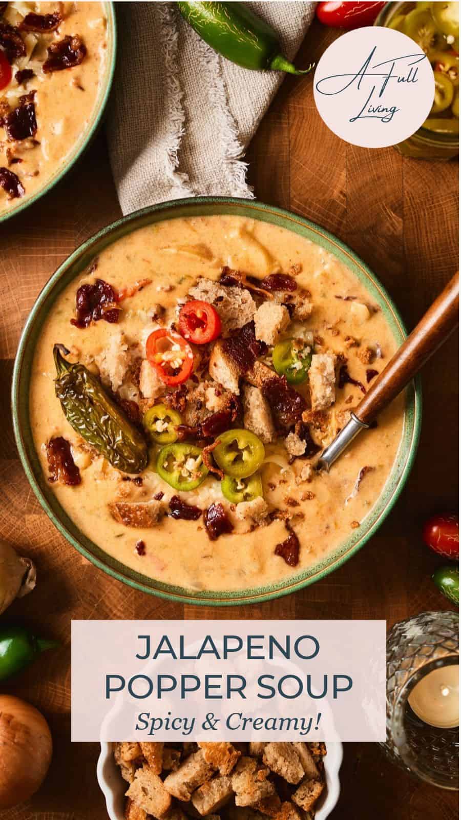 Jalapeno popper soup recipe.